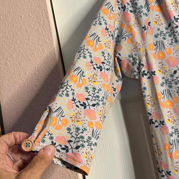 Matilda Jane Floral Dress with Green Accents size L - Picture 5 of 9